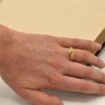 Bague antique or jaune diamant Taillandier joaillier createur bijou sur mesure