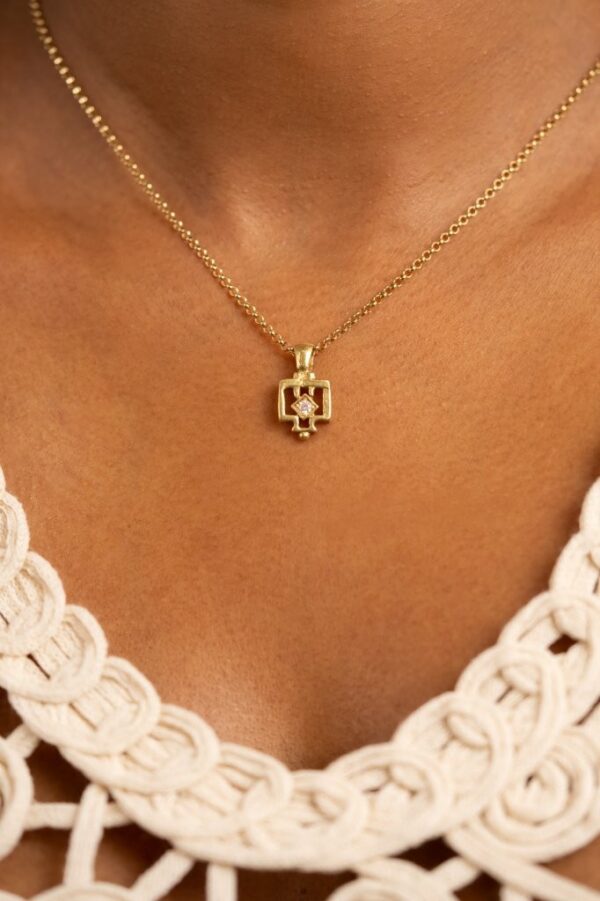 Pendentif clef or jaune 18k Joaillerie Taillandier