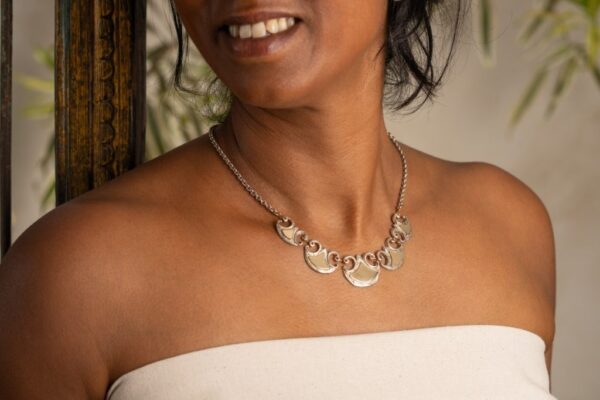 Collier argent et or pelta joaillerie Taillandier