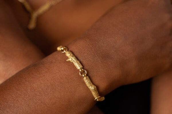 Bracelet en or jaune 18k branches Joaillerie Taillandier