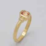 Bague saphir orange