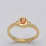 Bague saphir orange