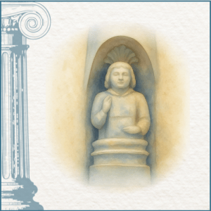 Dessin de la statue de Saint-Galmier