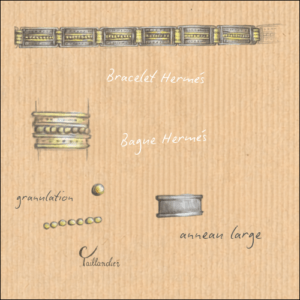 Croquis Celia Taillandier Bague Hermes