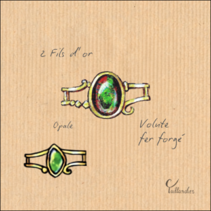 Joaillerie-Taillandier-esquisse- fer forgé-croquis Celia Taillandier