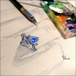 Joaillerie-Taillandier-esquisse-diademe-dessin de Celia Taillandier