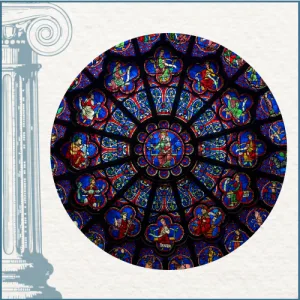 Vitrail Notre dame de Paris