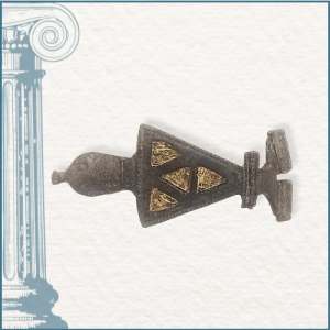 Fibule zoomorphe en Bronze époque romaine, représentant une tortue cabinet de curiosités joaillerie taillandier
