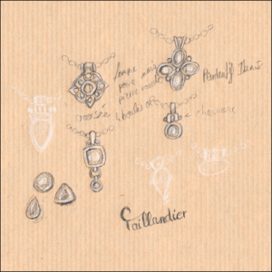 -esquisse- dessin-Celia Taillandier-pendentif