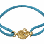 Bracelet cordon or fossile