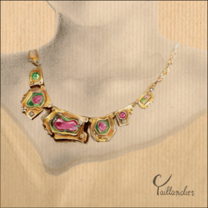 Dessin Celia Taillandier- collier tourmaline