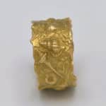 Anneau bague fossiles coquillage