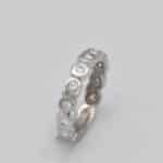 Alliance Oliclya diamants or blanc 18K