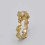 Solitaire or jaune diamant Kristos