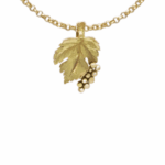 Pendentif feuille de vigne