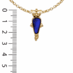 Pendentif opale bleue
