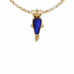 Pendentif opale bleue