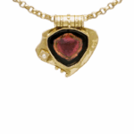 Pendentif tourmaline tranche