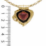 Pendentif tourmaline tranche