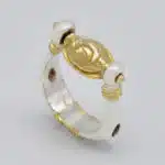 Bague pendentif Lune et Soleil
