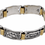 Bracelet-plaques-egypte-homme-argent-et-or-Taillandier-joaillier-creation