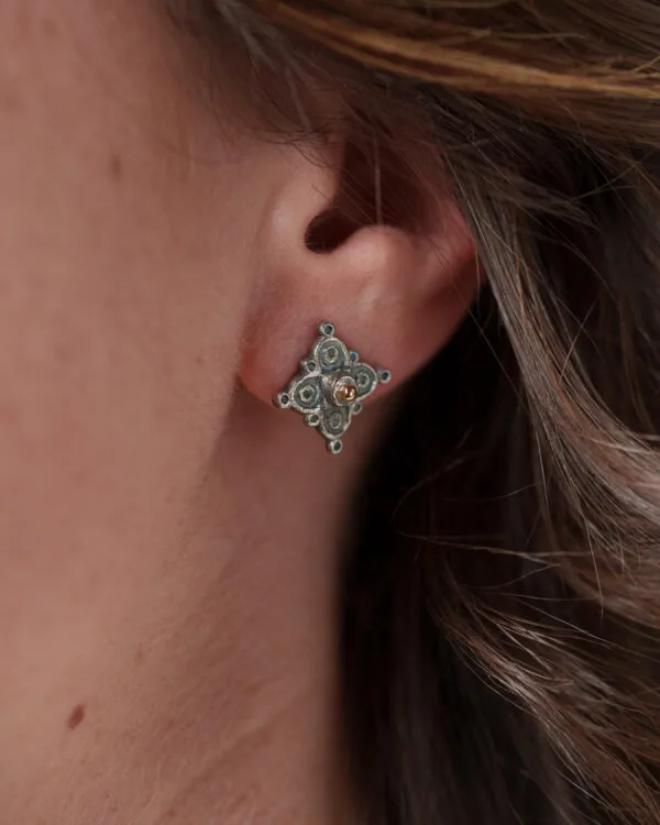 Boucles d'oreilles histoire romaine narcisse argent 925 joaillerie taillandier
