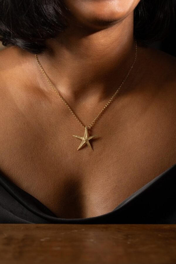 Pendentif étoile de mer or jaune 18k Joaillerie Taillandier