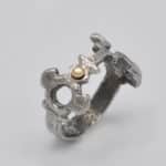Bague argent clef