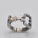 Bague argent clef