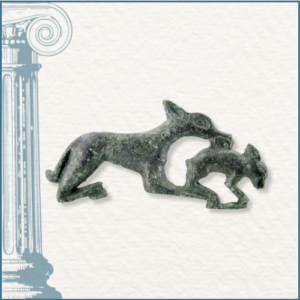 Fibule zoomorphe loup cabinet de curiosités joaillerie Taillandier