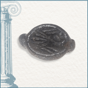 Artefact en Bronze époque romaine représentant un épi de blé. cabinet de curiosités joaillerie taillandier