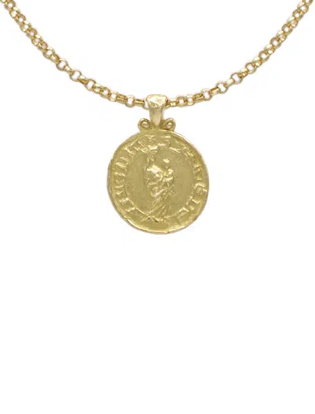 Médaille vierge drapée