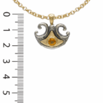 Pendentif-pelta-argent-or-saphir-orange-Taillandier-joaillier2