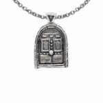 Pendentif porte en argent