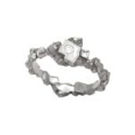 Solitaire or blanc diamant Kristos
