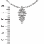 Pendentif en or blanc 18k créé d'après un os de dodo