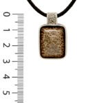Pendentif argent os de dinosaure
