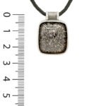 Pendentif argent os de dinosaure