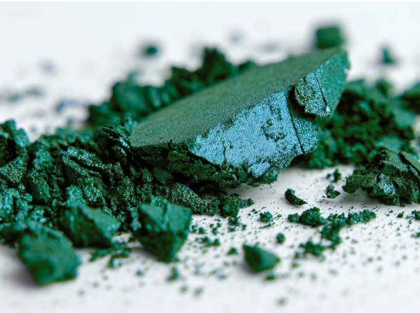 couleur pigment bleu vert
