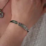 Bracelet argent 925 feuillage peuplier joaillier Taillandier