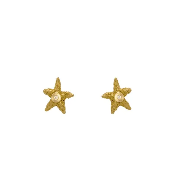 Boucles-d-oreilles-petites-etoiles-de-mer-or-jaune-diamant-Taillandier-joaillier