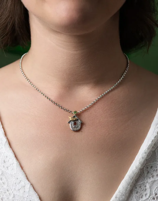Pendentif nichoir d'oiseau