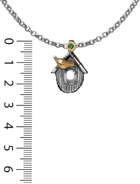 Pendentif nichoir d'oiseau