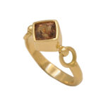 Bague Balzane saphir brun