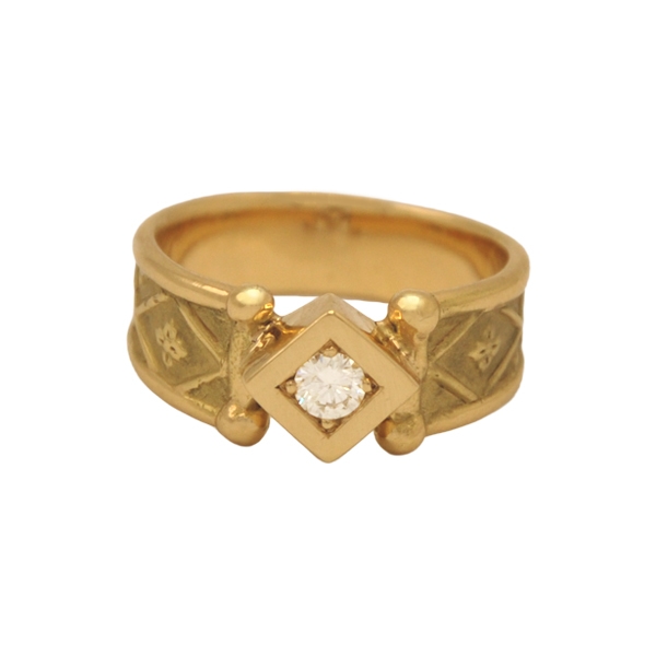 Solitaire fleur de lys