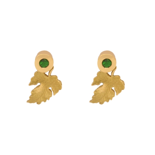 Boucles d'oreilles feuilles de vigne