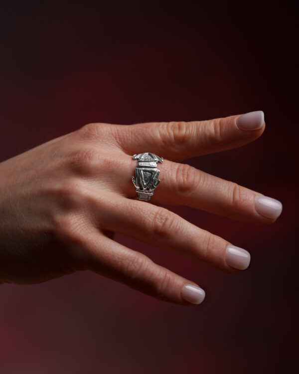 Bague argent 925 grenouille joaillerie taillandier