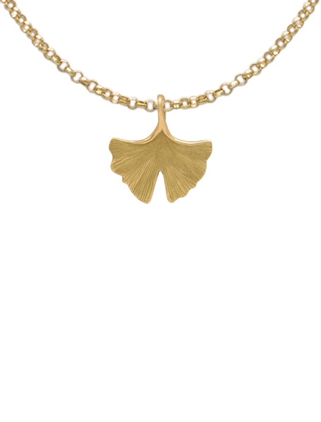 Pendentif feuille Ginkgo