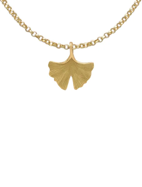 Pendentif feuille Ginkgo