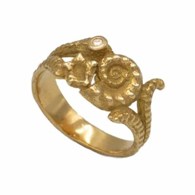 Bague fossiles marins